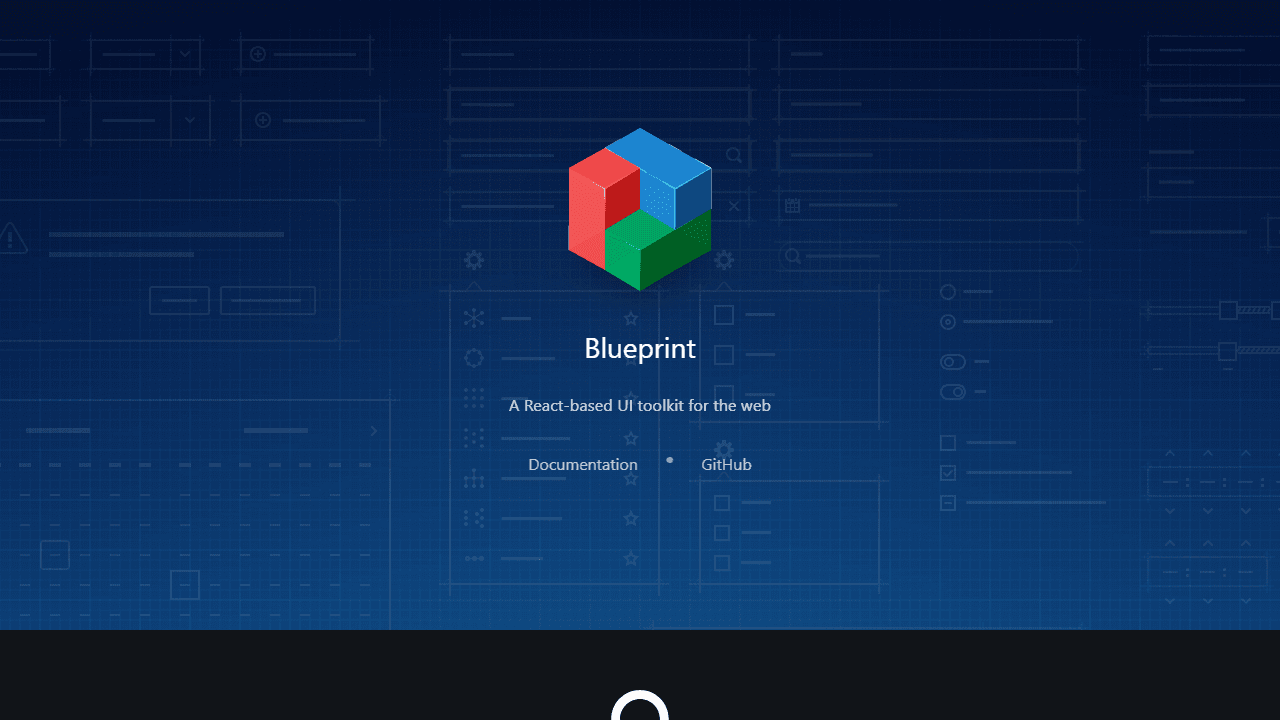 Blueprint UI homepage screenshot