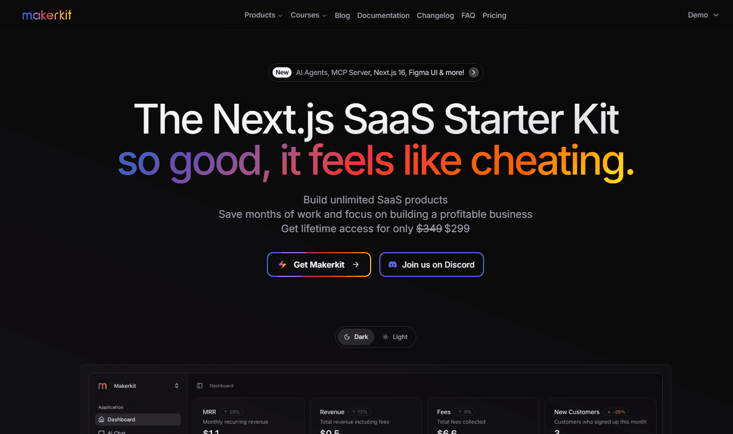 MakerKit paid SaaS starter kit with shadcn/ui Supabase and Stripe - screenshot