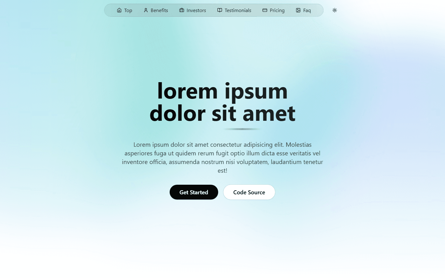 nextjs-shadcn-landing by anibalalpizar free shadcn template - screenshot