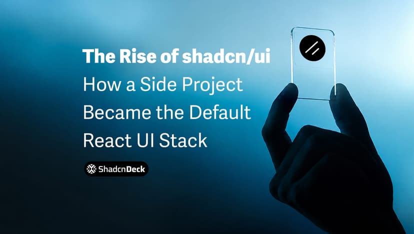 No Rise Stack The Rise of shadcn/ui: How a Side Project Became the Default React UI ...