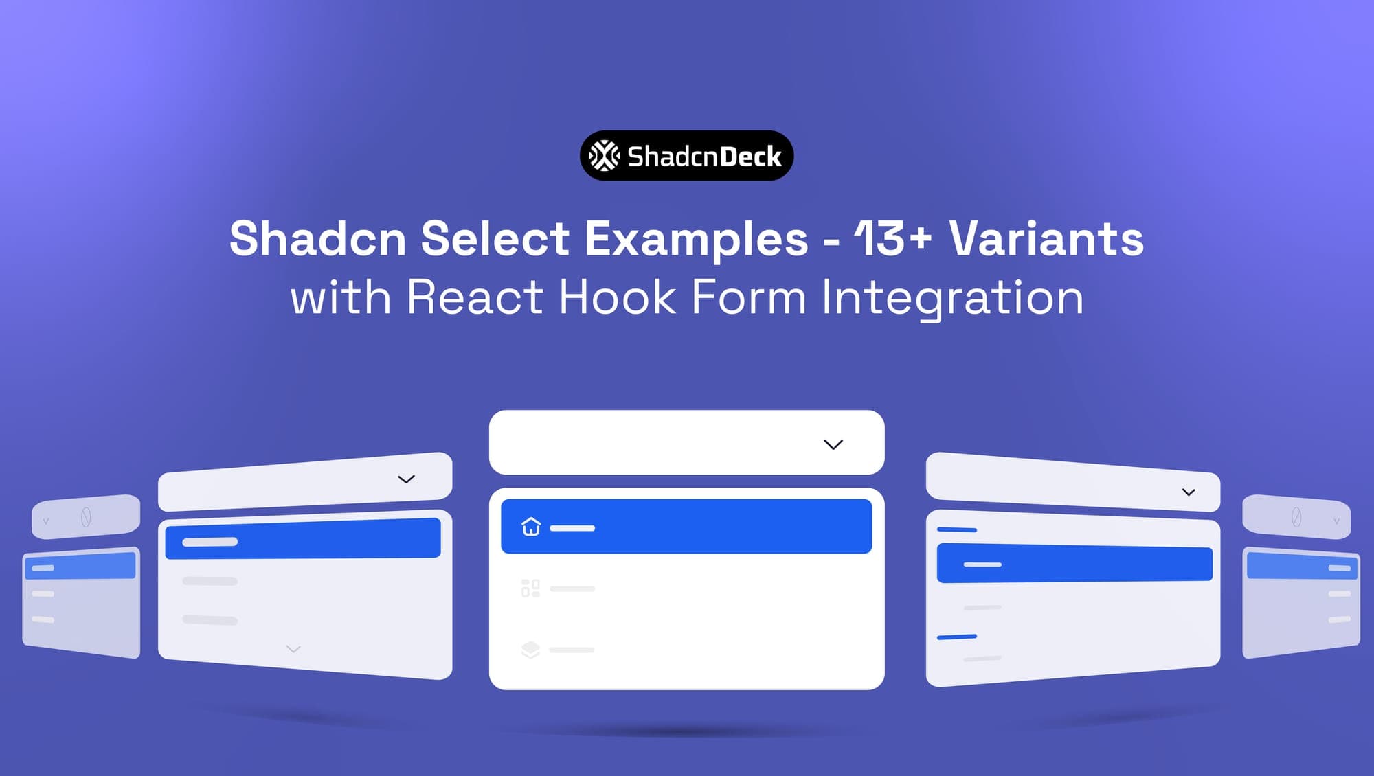 Select Component Design shadcn/ui Select Component: 12 Patterns with Code Examples | ShadcnDeck
