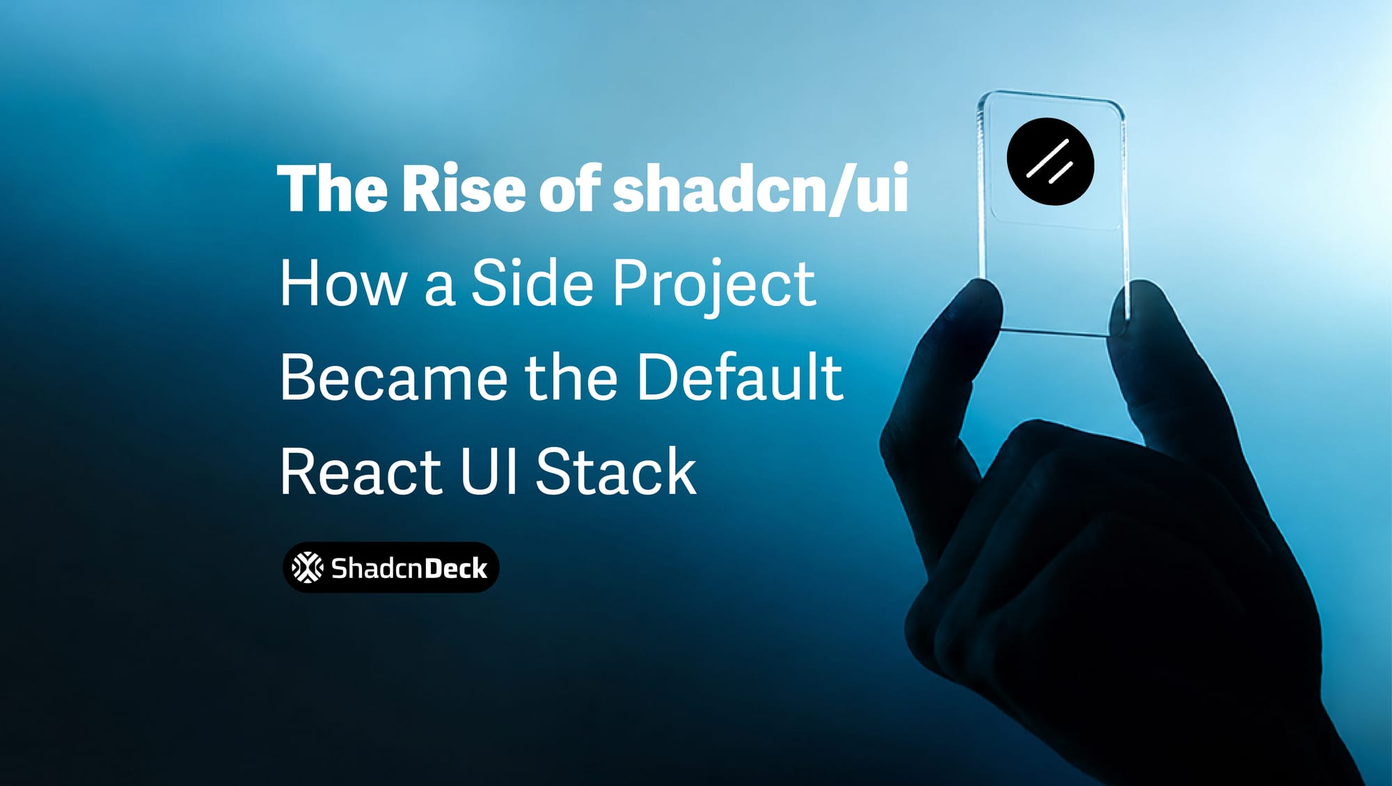 The Rise of shadcn/ui: How a Side Project Became the Default React UI ...