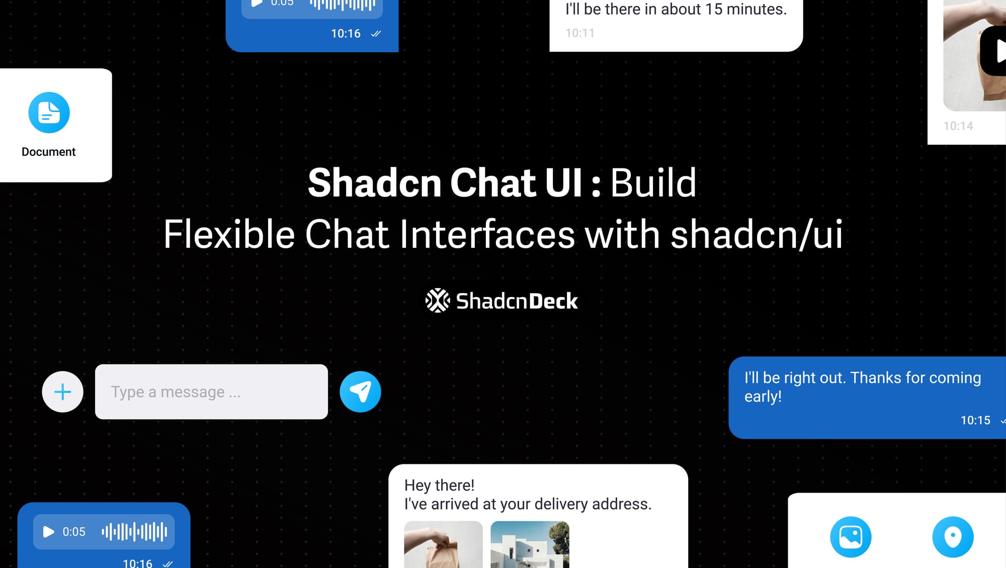 Shadcn Chat UI Examples - 10+ Variants & Demos | ShadcnDeck