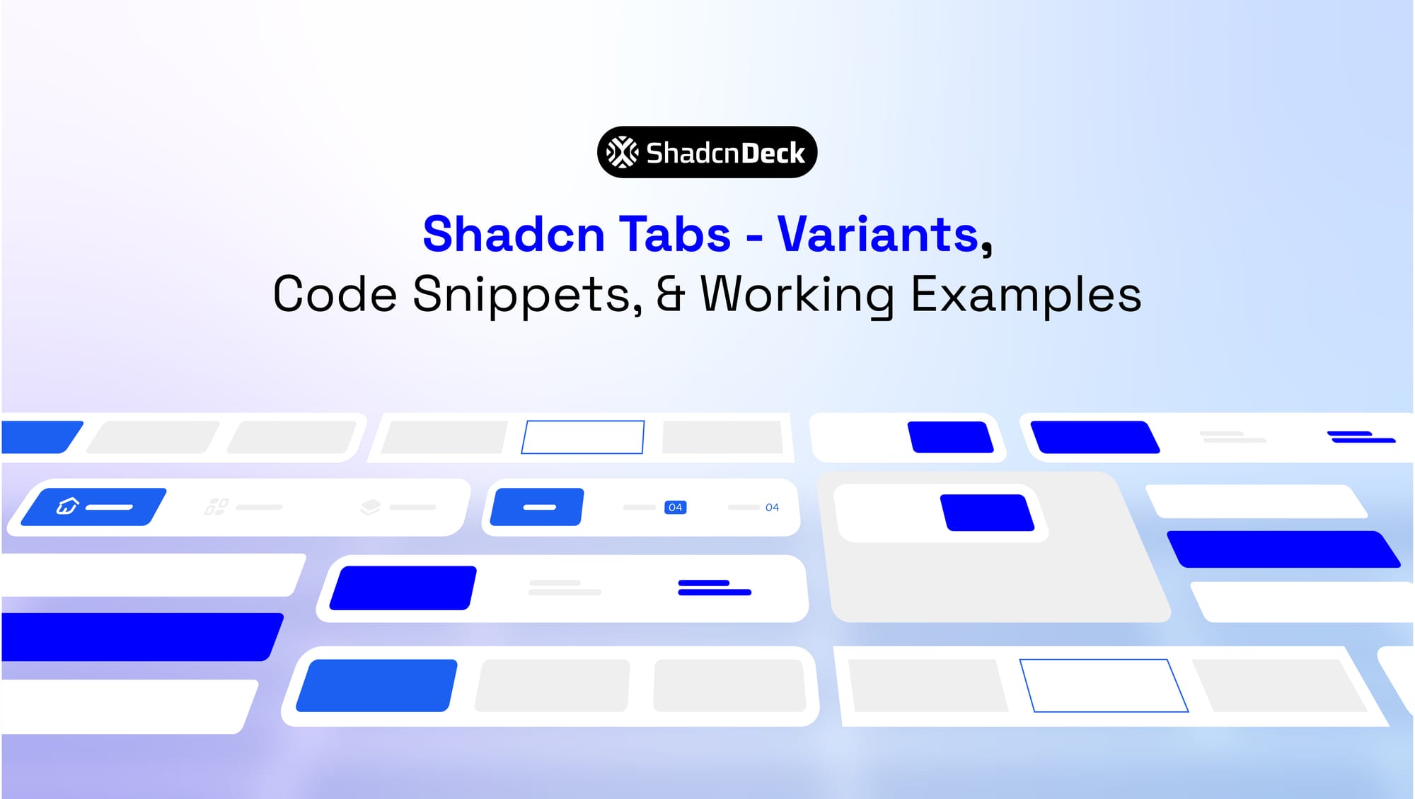 shadcn Tabs Component: 12 Patterns for React & Next.js | ShadcnDeck