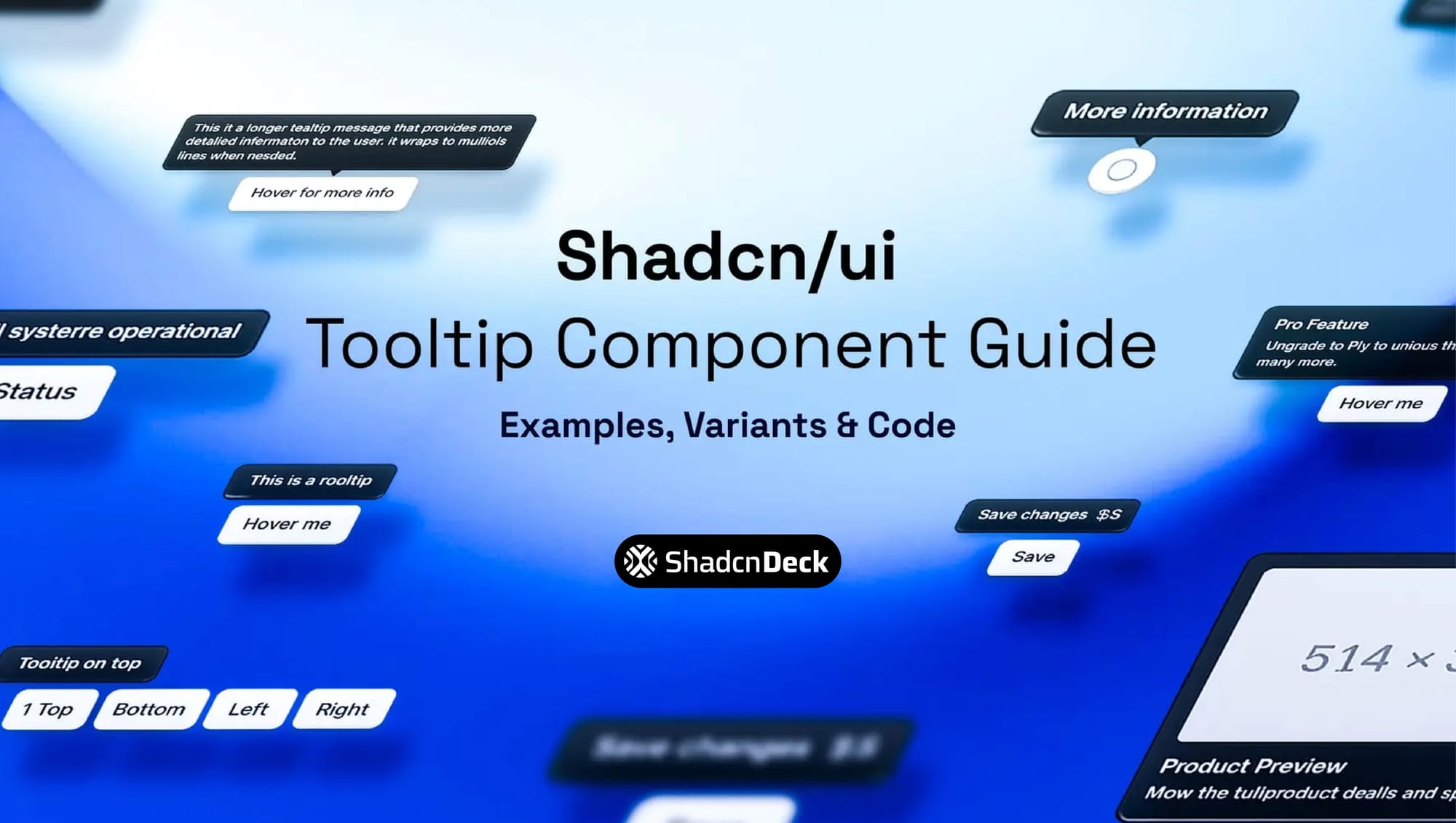 10 shadcn Tooltip Component Guide: Examples, Variants & Code | ShadcnDeck